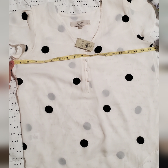 NWT Loft polka dot top - Picture 4 of 5